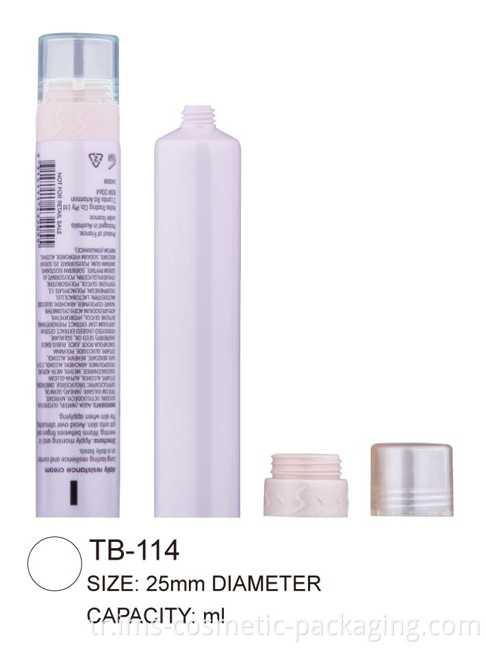 2 in 1 plastic tube